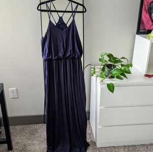 Papermoon Strappy Maxi Dress Navy Blue